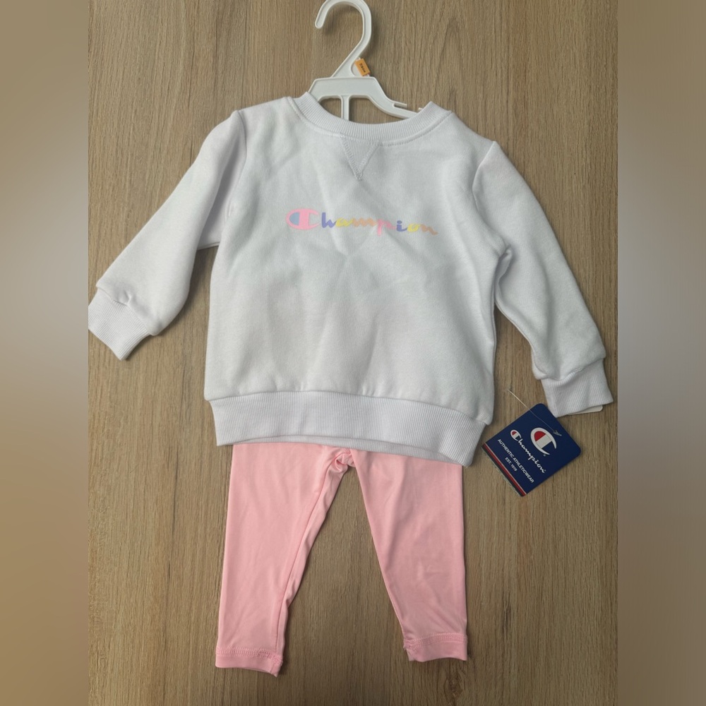 Girls Champion Sweatshirt and Leggings Set 12 months